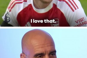 瓜帅谈赖斯说“比赛还没结束”时说：我很喜欢，这是阿森纳的精神